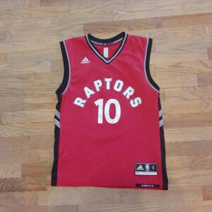 Adidas DeMar DeRozan Red Toronto Raptors #10 Jersey Size Small
